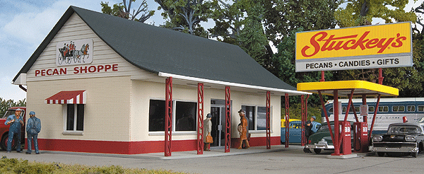 Cornerstone(R) Built-ups Roadside Americana Stuckey's(R) -- Main Bldg: 6 x 3-5/8 x 2-3/4"  15 x 9.2 x 6.9cm
