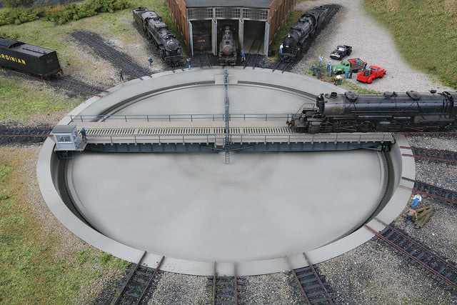 Motorized 130' Turntable DC/DCC -- Assembled - 19-1/8"  47.8cm Overall Diameter