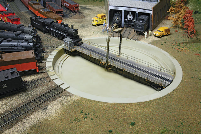 Motorized 90' Turntable -- Assembled - 13-3/4"  34.9cm Overall Diameter