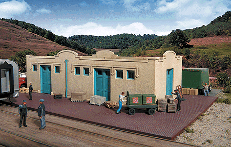Mission-Style Freight House -- Kit - 9-1/2 x 6-1/2 x 2-1/2"  24.1 x 16.5 x 6.3cm-1