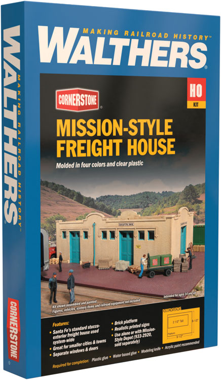 Mission-Style Freight House -- Kit - 9-1/2 x 6-1/2 x 2-1/2"  24.1 x 16.5 x 6.3cm-2