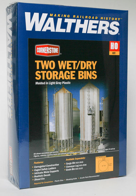 Wet-Dry Grain Storage Bin 2-Pack -- Kit - Each: 3-5/8 x 3-5/8 x 12"  8.6 x 8.6 x 30.5cm-2