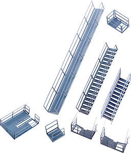 Photo-Etched Kit -- Platforms & Stairways