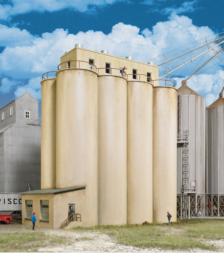 Modern Grain Head House w/Silos -- Kit - 9-1/2 x 5 x 11"  24.1 x 12.7 x 27.9cm-2