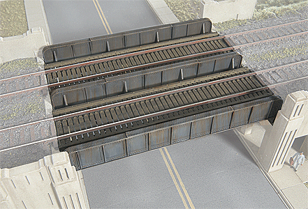 Through Plate-Girder Bridge -- Kit - Build as Single- or Double-Track-1