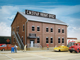 Brick Freight Office -- Kit - 8-13/16 x 9 x 6-1/8"  22.4 x 22.9  15.6cm-2