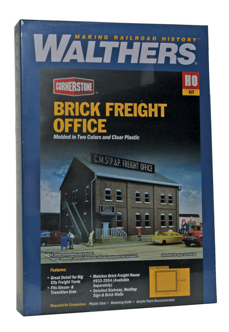 Brick Freight Office -- Kit - 8-13/16 x 9 x 6-1/8"  22.4 x 22.9  15.6cm-3
