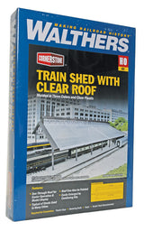 Train Shed with Clear Roof -- Kit: 22-3/8 x 11-9/16 x 6-1/4"  56.8 x 29.3 x 15.8cm-4