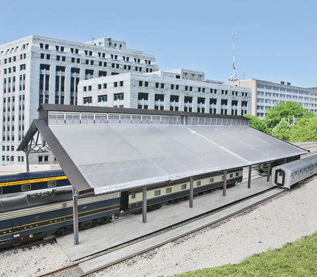 Train Shed with Clear Roof -- Kit: 22-3/8 x 11-9/16 x 6-1/4"  56.8 x 29.3 x 15.8cm-5