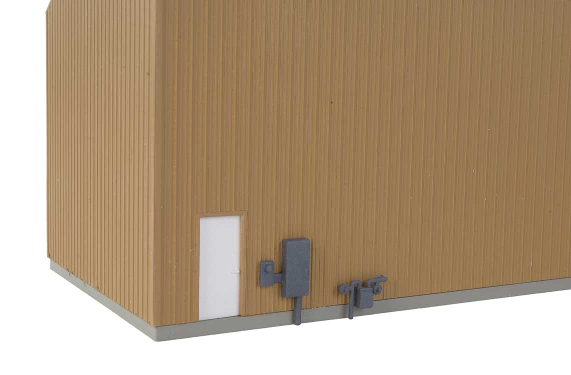 Modern Single-Track Engine House -- Kit - 11 x 4-1/4 x 4-1/4"  27.9 x 10.7 x 10.7cm-3