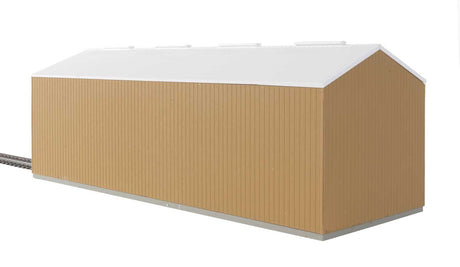 Modern Single-Track Engine House -- Kit - 11 x 4-1/4 x 4-1/4"  27.9 x 10.7 x 10.7cm-4