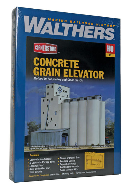 ADM(R) Concrete Grain Elevator -- Kit - 13-1/2 x 9 x 13-1/2"  33.7 x 23.7 x 33.7cm-3