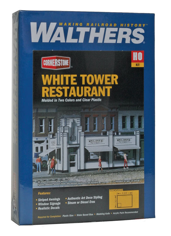 White Tower Restaurant -- Kit - 4-5/8 x 3 x 2-7/8"  11.8 x 7.6 x 7.3cm-3
