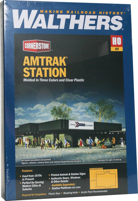 Amtrak(R) Station -- Kit - 8-1/2 x 11-13/16"  21.6 x 30cm-3