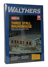 Three-Stall Roundhouse -- Kit - 14 x 14-1/4 x 4-11/16"  35.6 x 36.2 x 11.9cm-3