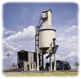 Concrete Coaling Tower -- Kit - Tower & Shed: 6-3/8 x 4-1/8 x 11"  10.5 x 16.2 x 27.9cm-1