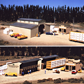 Walton and Sons Lumber Company -- Kit - Main Building: 9 x 9 x 4-1/2"; Office: 3 x 4-1/2 x 2-1/2"-1