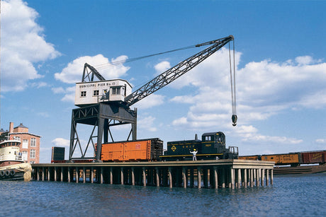 Pier & Traveling Crane -- Kit - Pier: 12-5/8 x 5-3/4 x 1-1/2"; Crane: 4 x 4 x 9-1/8"-2