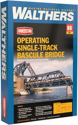 Operating Single-Track Railroad Bascule Bridge -- Kit - 33-1/2 x 3 x 11"  83.7 x 7.5 x 27.5cm-3