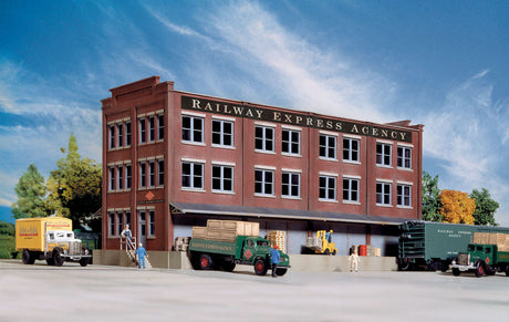 Railway Express Agency (REA) Transfer Building -- Kit - 13-1/8 x 6-1/8 x 6-3/8"  32.8 x 15.5 x 15.9cm-2