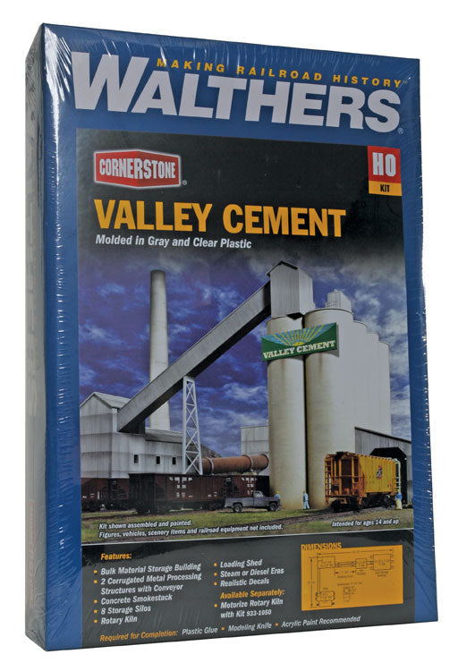 Valley Cement Plant -- Kit - Overall Complex Measures: 40-1/2 x 23-1/4 x 11.5"  102.8 x 59 x 29.2cm-3