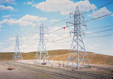 High-Voltage Transmission Tower -- pkg(4) - Kit - 2-1/2 x 2-1/2 x 9-3/8"   6.4 x 6.4 x 23.8cm-2