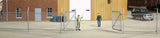 Chain-Link Fence - Kit - Up to 2 Gates -- Scale Length: Approximately 80"  203cm-2