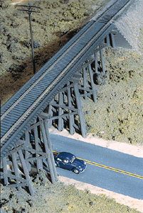 Trestle w/Deck Girder Bridge -- Kit - 15-1/2 x 4 x 4"  38.7 x 10 x 10cm-1