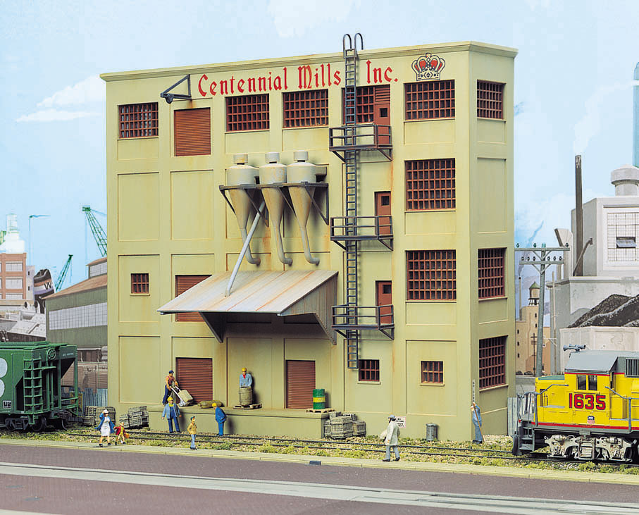 Centennial Mills Background Building -- Kit - 10-3/16 x 1-15/16 x 8-7/16"  25.4 x 4.8 x 21cm-2