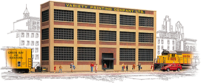 Variety Printing Background Building -- Kit - 12-1/4 x 2-3/4 x 6-11/16"  30.6 x 6.8 x 16.7cm-1
