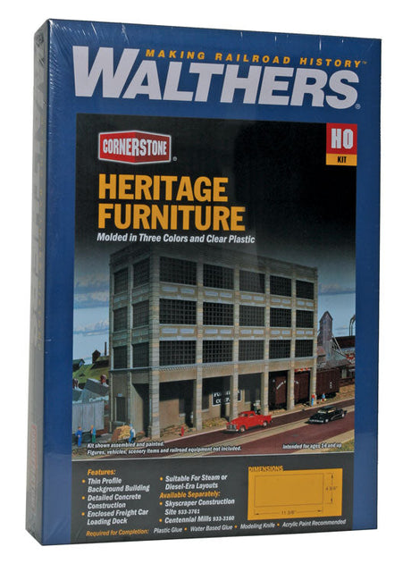 Heritage Furniture Background Building -- Kit - Back Wall 11-3/8 x 4-3/4 x 8-15/16"  28.4 x 11.8 x 22.3cm-3