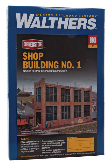 Shop Building No.1 Background Building -- Kit - 11-9/16 x 3-1/4 x 6-15/16"  28.9 x 8.1 x 17.3cm-3