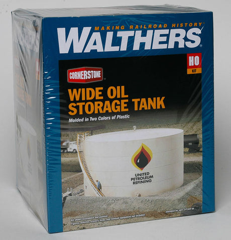 Wide Oil Storage Tank w/Berm -- Kit - Tank: 7-1/2" Diameter x 4" Tall  19.1 x 10.2cm-2