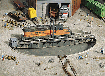 90' Turntable -- Kit - Pit Diameter: 13-3/16"  33cm; Bridge Holds Loco Up To 12-3/8"  30.9c-1