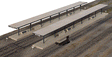 Butterfly Style Station Platform Shelter -- Kit - pkg(4) Each Section: 11 x 2-1/8 x 2-1/4"  27.5 x 5.3 x 5.6cm-1
