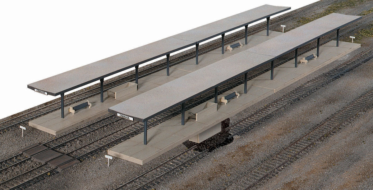 Butterfly Style Station Platform Shelter -- Kit - pkg(4) Each Section: 11 x 2-1/8 x 2-1/4"  27.5 x 5.3 x 5.6cm-4