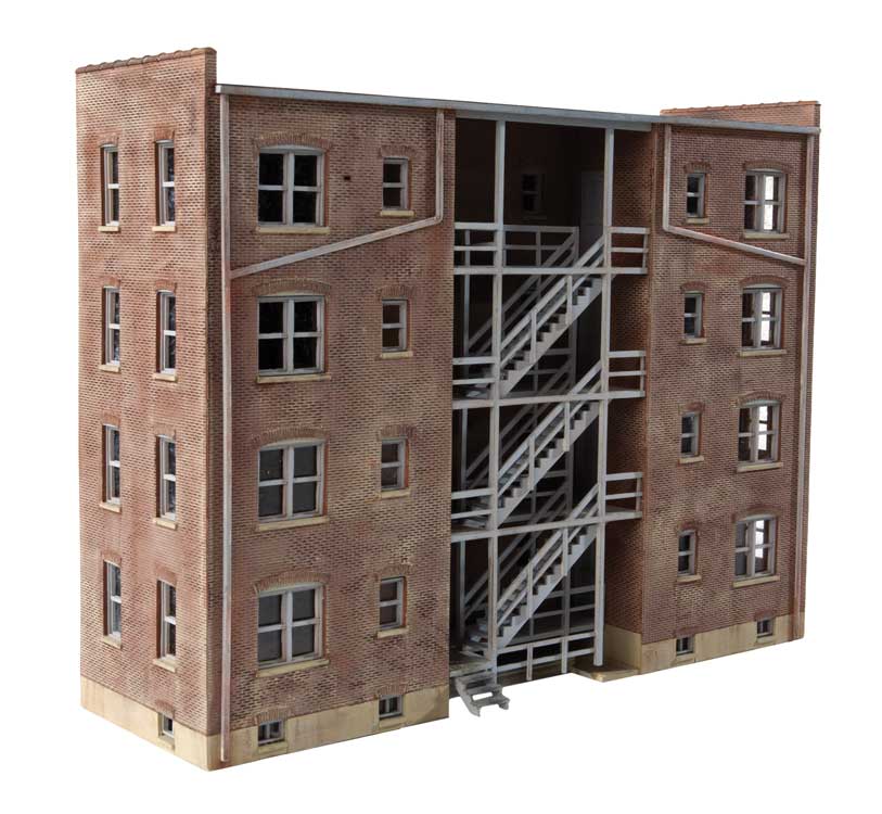 Parkview Terrace Background Building -- Kit - 7-3/4 x 2-3/16 x 6"  19.7 x 5.6 x 15.2cm-3