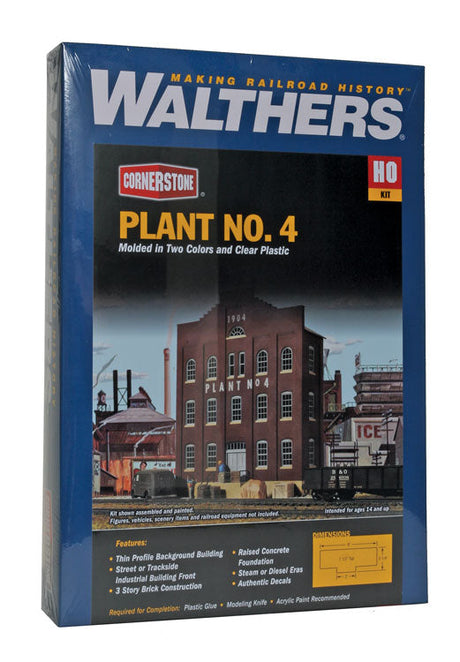 Plant No. 4 Background Building -- Kit - 6 x 2-1/4 x 7-1/2"  15 x 5.6 x 18.7cm-5