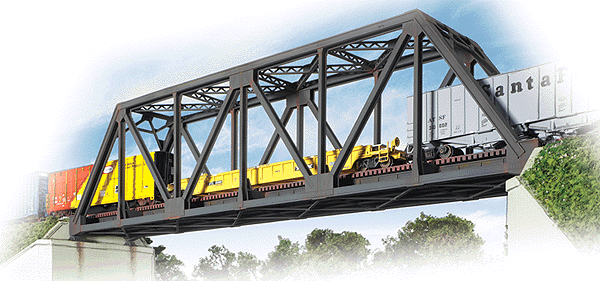 Single-Track Railroad Truss Bridge -- Kit - 20 x 3-1/4 x 5"  50 x 8.1 x 12.5cm-1