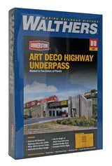 Art Deco Highway Underpass -- Kit - 13-7/8 x 11 x 6" 35.2 x 27.9 x 15.2cm-3