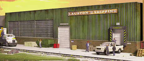 Lauston Shipping Background Building -- Kit - 19 x 1-1/8 x 4"  48.2 x 2.8 x 10.1cm-1