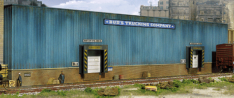 Bud's Trucking Company Background Building -- Kit - 19 x 1-1/8 x 4"  48.2 x 2.8 x 10.1cm-1