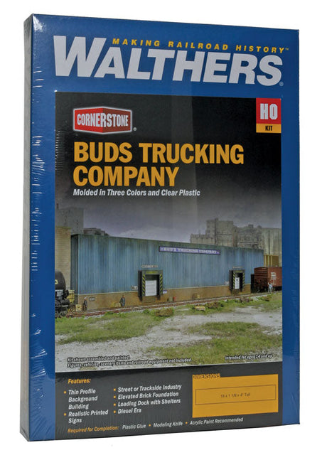Bud's Trucking Company Background Building -- Kit - 19 x 1-1/8 x 4"  48.2 x 2.8 x 10.1cm-5