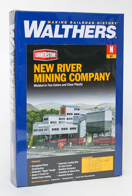 New River Mining Company -- Kit - Main Bldg: 7-1/2 x 5-3/8 x 5-5/8"; Truck Bldg: 4-1/4 x 1-5/8 x 4-3/8"-2