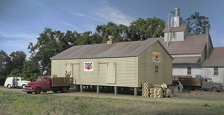Co-Operative Storage Shed on Pilings -- Kit - 4-1/4 x 2-3/4 x 2-1/4"  10.6 x 6.8 x 5.6cm-1