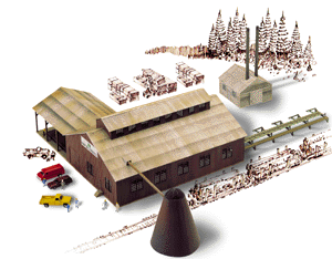 Mountain Lumber Company Sawmill -- Kit-1