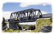 Double-Track Truss Bridge -- Kit - 10 x 2-3/4 x 2-3/4"  25 x 6.8 x 6.8cm-1