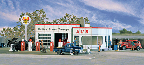 Al's Victory Service Gas Station -- Kit - 3-1/4 x 2-1/4"  8.1 x 5.6cm-2