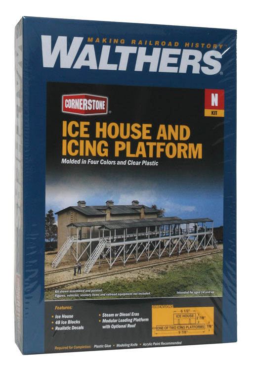 Ice House & Icing Platform -- Kit - Overall: 9-7/8 x 3-3/4"  25 x 9.5cm-3