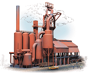 Blast Furnace -- Kit - Furnace: 19-5/8 x 7-1/4 x 15-1/4". Highline 8-3/8 x 3-7/8"